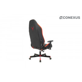Кресло игровое Knight Neon RED Экокожа черная/Экокожа красная