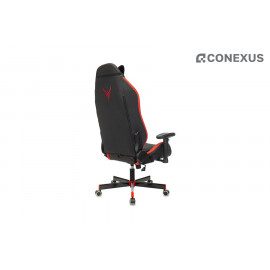 Кресло игровое Knight Neon RED Экокожа черная/Экокожа красная