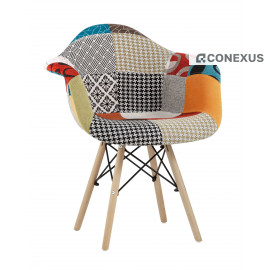 Кресло Eames DSW пэчворк