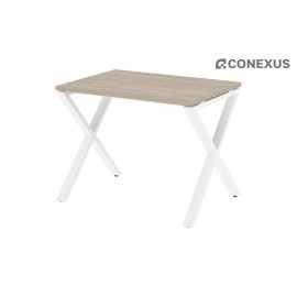 Стол компьютерный на X-образных опорах Loft VR.L-SRX-1.7 Дуб Аттик/Металл белый