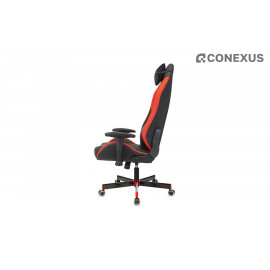 Кресло игровое Knight Neon RED Экокожа черная/Экокожа красная