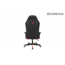 Кресло игровое Knight Neon RED Экокожа черная/Экокожа красная