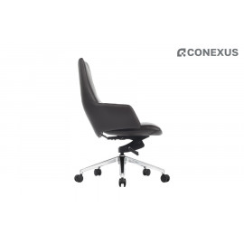 Кресло офисное RV Design Spell-M В1719 Кожа тёмно-коричневая (3072)