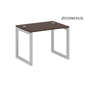 Письменный стол на О-образном м/к Metal system quattro 50x50 50БО.СП-1 Венге Цаво/Металл серый /Металл серый