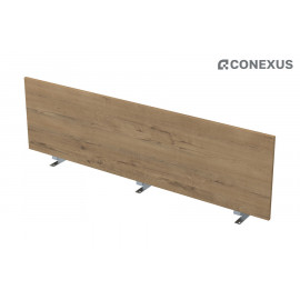 Настольный экран фронтальный для бенч-системы «Gloss» 9БР.408.3 Teakwood/Алюминий матовый