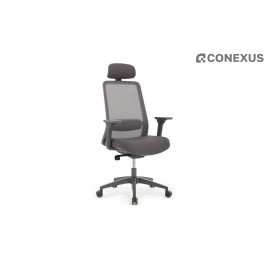 Кресло офисное RV Design Work Ткань серая/Сетка серая box