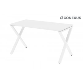 Стол компьютерный на X-образных опорах Loft VR.L-SRX-3.7 Белый бриллиант/Металл белый