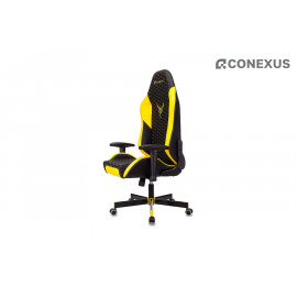 Кресло игровое Knight Neon YELLOW Экокожа черная/Экокожа желтая