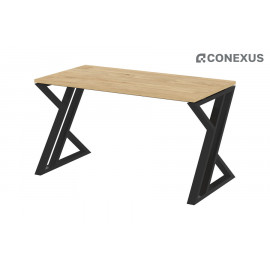 Стол компьютерный на Z-образных опорах Loft VR.L-SRZ-3.7 Тиквуд светлый/Черный металл