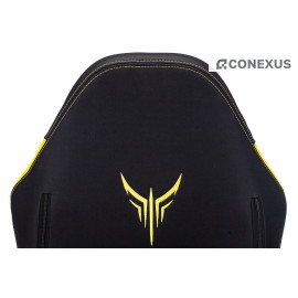Кресло игровое Knight Neon YELLOW Экокожа черная/Экокожа желтая