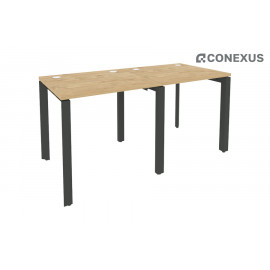 Стол-бенч линейный на П-образном м/к Onix O.MP-RS-2.0.7 Тиквуд светлый/Металл антрацит