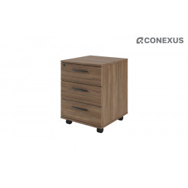 Тумба для документов мобильная (3 ящика) Asti AST33930304 Дуб