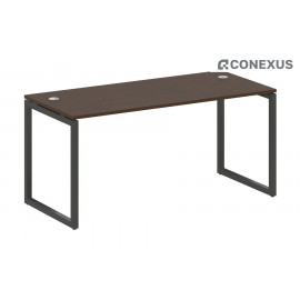 Письменный стол на О-образном м/к Metal system quattro 40x40 40БО.СП-4 Венге Цаво/Металл антрацит/Металл антрацит