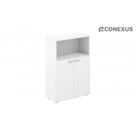 Шкаф для документов средний с нишей Sigma SG.863.WH.WH Белый