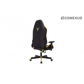 Кресло игровое Knight Neon YELLOW Экокожа черная/Экокожа желтая
