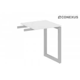 Приставка на О-образном м/к Metal system quattro 50x50 50БО.ПР-1 Белый/Металл серый /Металл серый