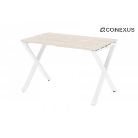 Стол компьютерный на X-образных опорах Loft VR.L-SRX-2.7 Денвер светлый/Металл белый