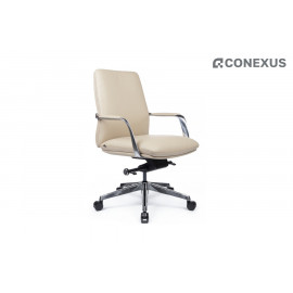 Кресло офисное RV Design Pablo-M B2216-1 Кожа светло-бежевая (3A ND9720)