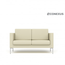 Диван 2-местный Берлин 152x78x85 экокожа премиум серо-коричневая CN6