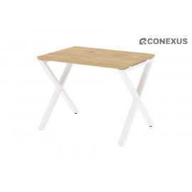 Стол компьютерный на X-образных опорах Loft VR.L-SRX-1.7 Тиквуд светлый/Металл белый