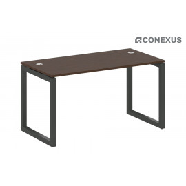 Письменный стол на О-образном м/к Metal system quattro 50x50 50БО.СП-3 Венге Цаво/Металл антрацит/Металл антрацит