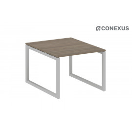 Стол для переговоров (1 столешница) на О-образном м/к Metal system quattro 50x50 50БО.ПРГ-1.1 Вяз благородный/Металл серый /Металл серый