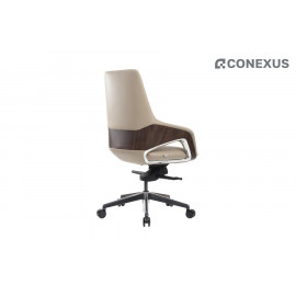 Кресло офисное RV Design Aura-M FK005-В Кожа светло-бежевая (3A ND9720)