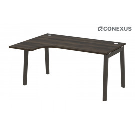 Стол письменный эргономичный левый Onix Wood OW.SA-4 (L) Дуб Мали/Дуб темный/Металл антрацит