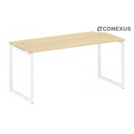 Письменный стол на О-образном м/к Metal system quattro 40x40 40БО.СП-4 Акация Лорка/Металл белый /Металл белый