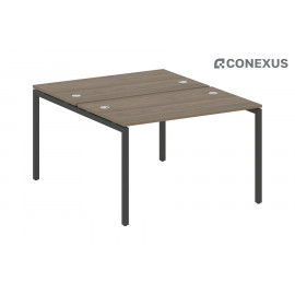 Бенч-стол на П-образном м/к Metal system quattro 40x40 40БП.РАС-СП-2.2 Вяз благородный/Металл антрацит/Металл антрацит