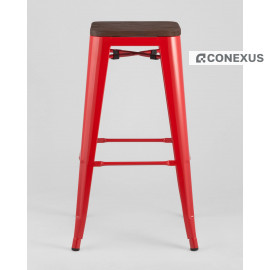 Стул барный TOLIX WOOD красный глянцевый