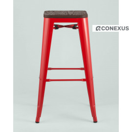 Стул барный TOLIX WOOD красный глянцевый