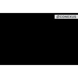 Настольный экран фронтальный для бенч-системы «Gloss» 9БР.109.3 Рогожка Silver (серая)/Черный