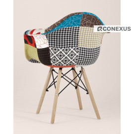 Кресло Eames DSW пэчворк