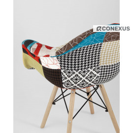 Кресло Eames DSW пэчворк
