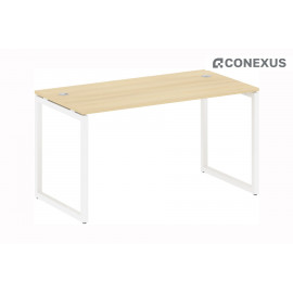 Письменный стол на О-образном м/к Metal system quattro 40x40 40БО.СП-3 Акация Лорка/Металл белый /Металл белый