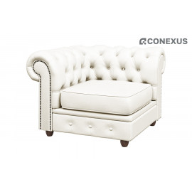 Модуль правый Честер Люкс CHL 1R Экокожа белая (Domus white)