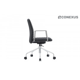 Кресло офисное RV Design Lino B2410 Экокожа черная (FU-1)