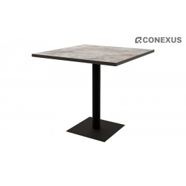 Стол обеденный Simple 21SIMPLE.008 Basalt/Черный металл