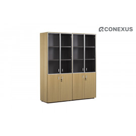 Шкаф для документов Enzo 109 728 ECL-L 51 Эвкалипт светлый/Хром