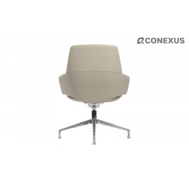 Кресло офисное RV Design Spell-ST С1719 Кожа светло-серая (MB918)
