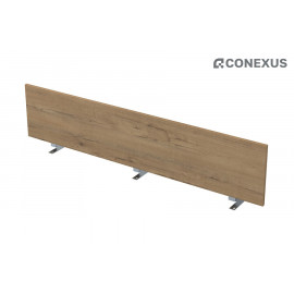 Настольный экран фронтальный для бенч-системы «Gloss» 9БР.008.3 Teakwood/Алюминий матовый