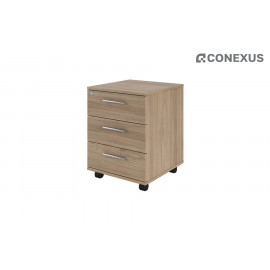 Тумба для документов мобильная (3 ящика) Asti AST33930302 Вяз