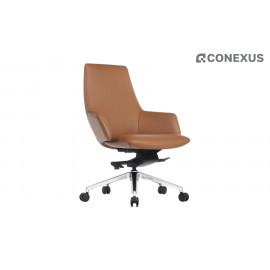 Кресло офисное RV Design Spell-M В1719 Кожа светло-коричневая (MB915)