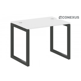 Письменный стол на О-образном м/к Metal system quattro 50x50 50БО.СП-1 Белый/Металл антрацит/Металл антрацит