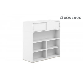Стеллаж комбо с антресолью и экраном Allegro AG.256.110.676.WH Белый