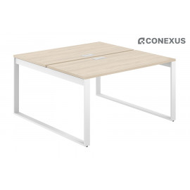 Стол-бенч с лючком Allegro AG.139.AR.L.72.WH Акация Равелло/Металл белый