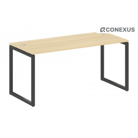 Письменный стол на О-образном м/к Metal system quattro 40x40 40БО.СП-4 Акация Лорка/Металл антрацит/Металл антрацит