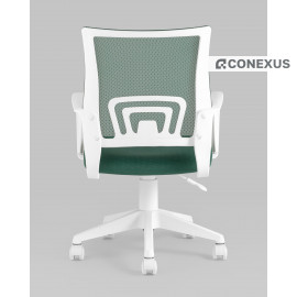 Кресло офисное TopChairs ST-BASIC-W зеленый крестовина пластик белый