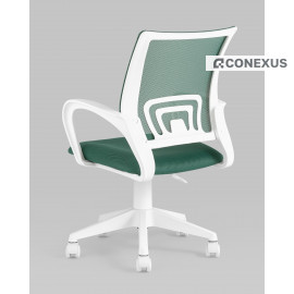 Кресло офисное TopChairs ST-BASIC-W зеленый крестовина пластик белый